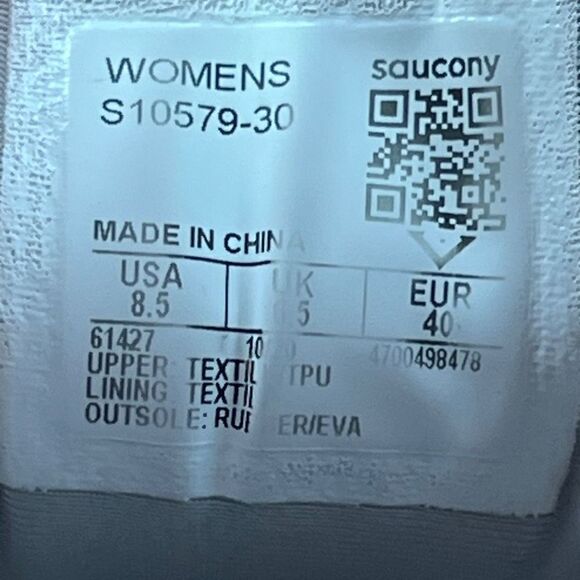 Saucony Ride 13 Orange & White Athletic Running Shoes Womens Size 8.4 - Picture 8 of 8